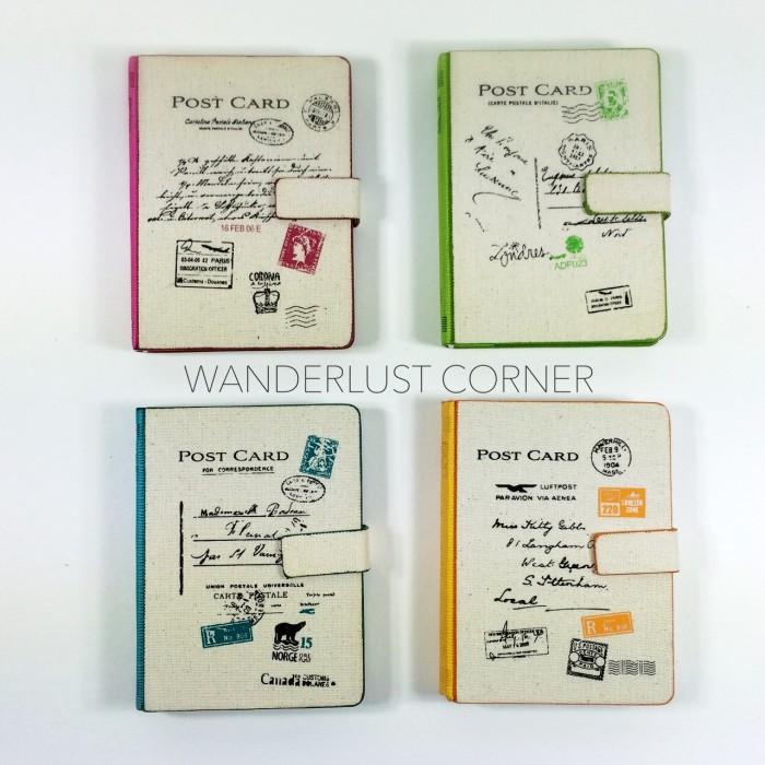 

READY] Post Card Canvas Notebook Diary Jurnal Bullet Journal Unik Lucu