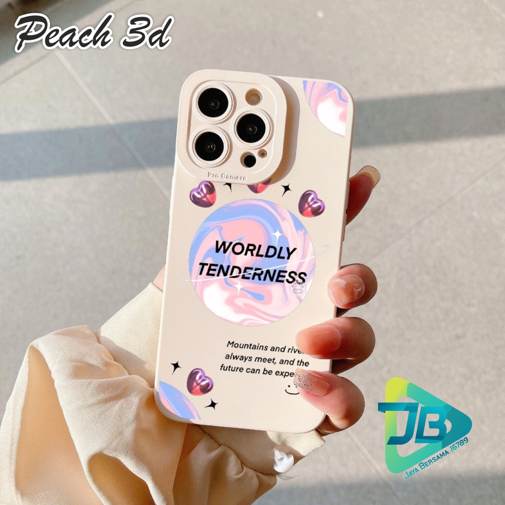 SOFTCASE CASE SILIKON PROCAMERA PEACH 3D OPPO VIVO SAMSUNG REALME XIAOMI IPHONE INFINIX ALL TYPE JB5609