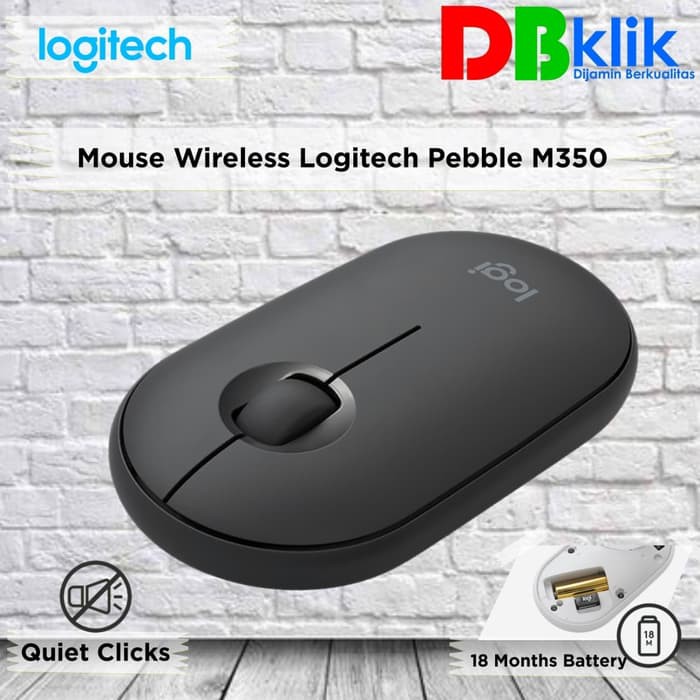 Mouse Wireless Logitech Pebble M350 | Original