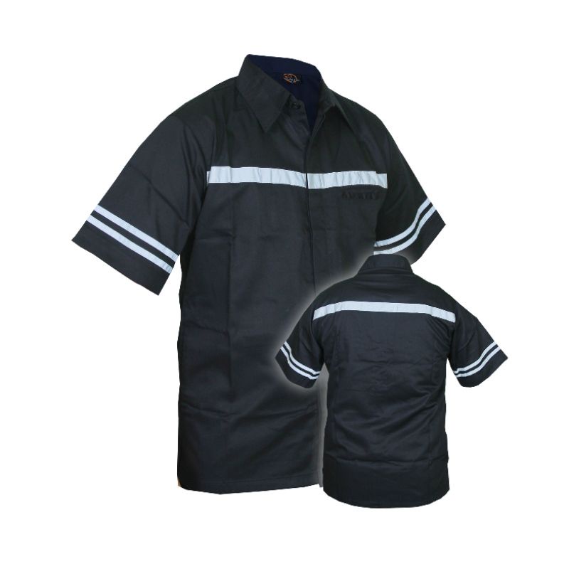 baju safety tangan pendek Baju Lapangan Baju mekanik baju Werpack atasan