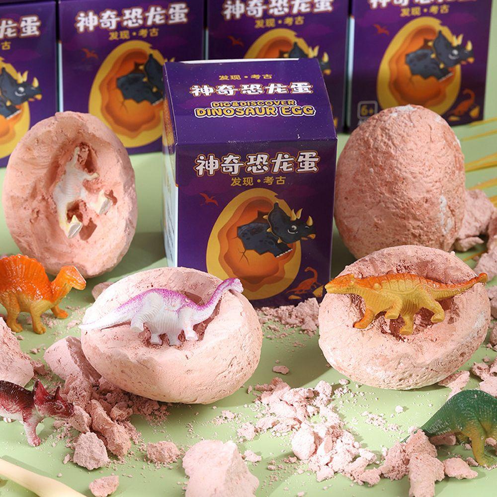 Needway Dinosaurus Menggali Telur Kit Anak-Anak Menggali 1PCS Hadiah Ulang Tahun Belajar Edukasi Dino Telur DIY Model Majelis Mengejutkan Dinosaurus Mainan Edukasi