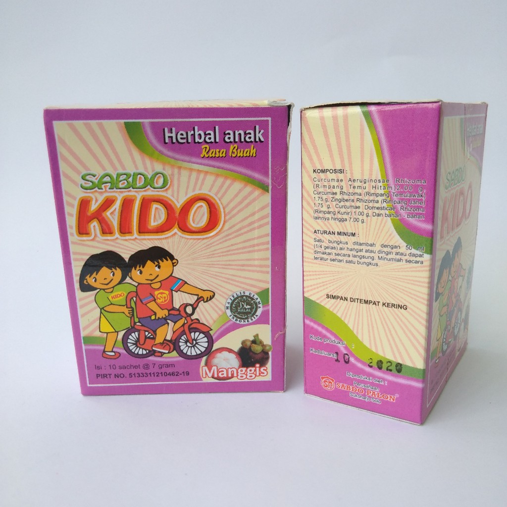 Herbal Anak Sabdo KIDO Rasa Manggis Sabdo Palon Isi 10 Sachet