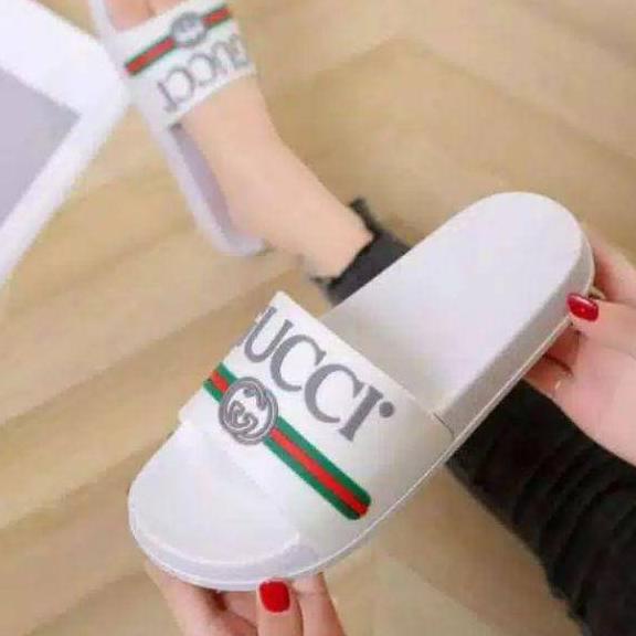 ❤[PROMO ⚡PECIAL]❤Sandal wanita selop Karet jelly Timbul GUCCI