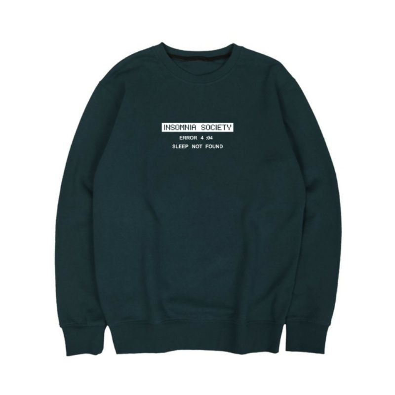 Sweatshirt Crewneck Insomnia Pria Dan Wanita