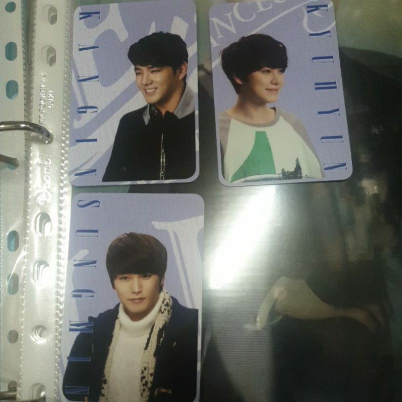 Photocard ELF Japan Kyuhyun Sungmin Kangin