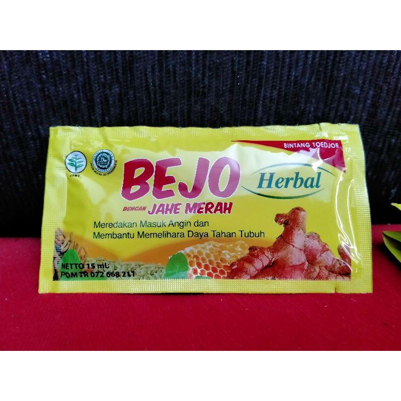 

BEJO TOLAK ANGIN HERBAL - BEJO JAHE.MERAH Produksi Bintang Toejoe