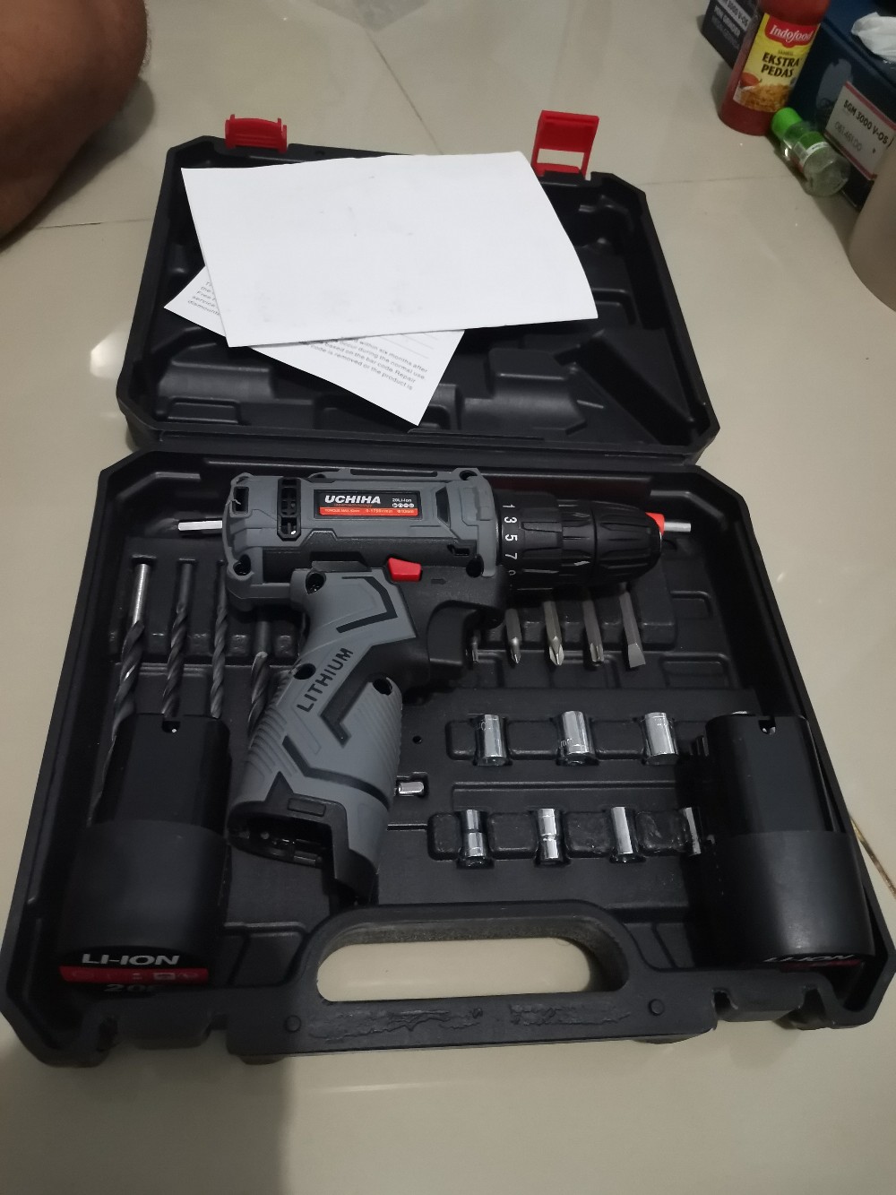 Bor Cordless Bor Ces Cas Charger Tanpa Kabel Bor Baterai Kayu Besi Obeng Elektrik Cordles Drill