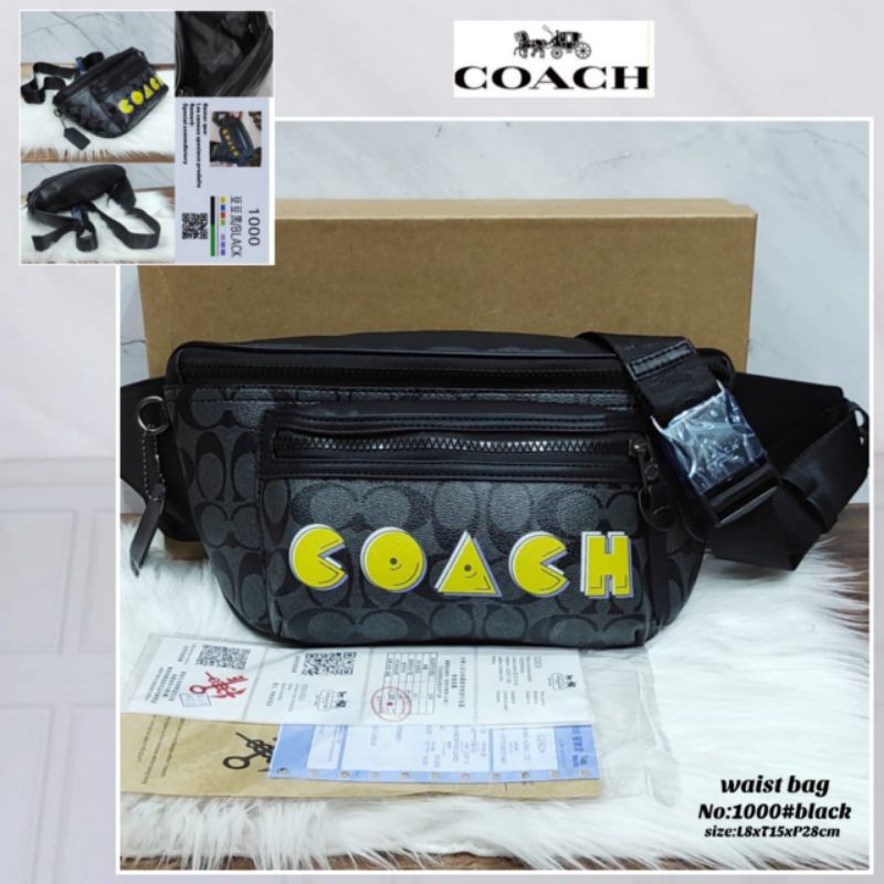 Coa*ch WaistBag Tas kurir pria Tas pinggang pria