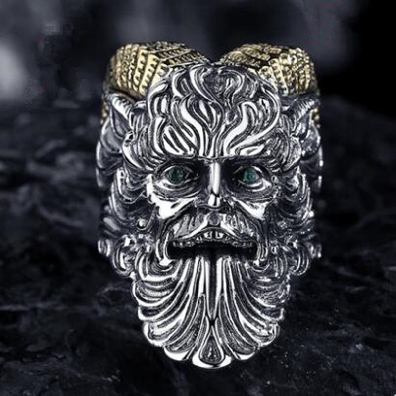 Cincin Pria Model Cakar Gaya Retro Gothic Punk Rock Untuk Pesta