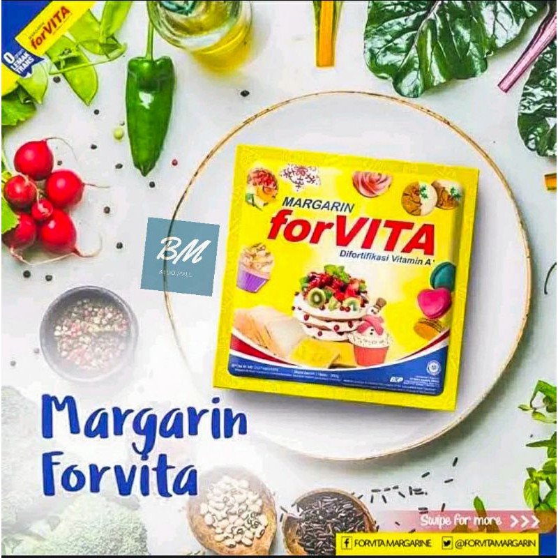 

Forvita Margarin 200 Gr / Margarin Forvita 200 Gr / Mentega Margarin Forvita DIfortifikasi Vitamin A 200 gram HALAL