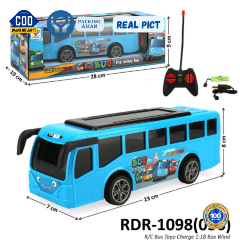 Mobil Bus Remote Remot Control Bus Tayo Besar Murah Mode RDR1098 RC Bes Bus Tayo Mainan Anak Mobil R