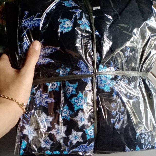 Atasan Batik Lengan Pendek 021 Risna Batik Hrb026 Hem Batik Murah Seno Sogan Bagkung Manggar Padi