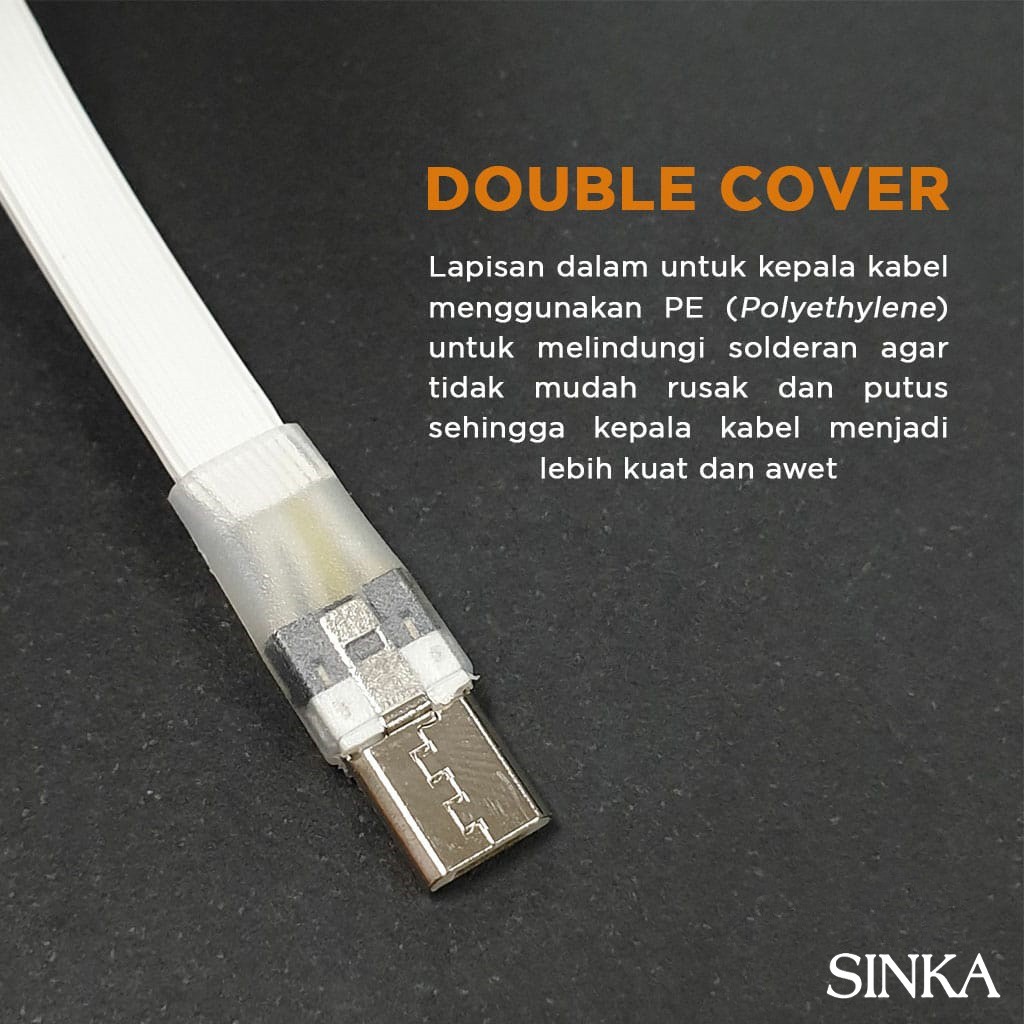 Kabel Data Fast Charging Merk SINKA Kualitas Premium