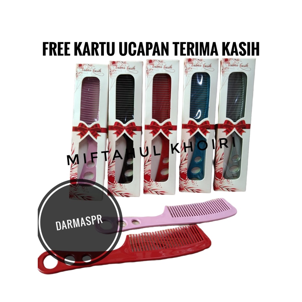 SOVENIR PERNIKAHAN SISIR LUBANG 3 BESAR KEMAS BOX MOTIF SISIR LOBANG3 BESAR