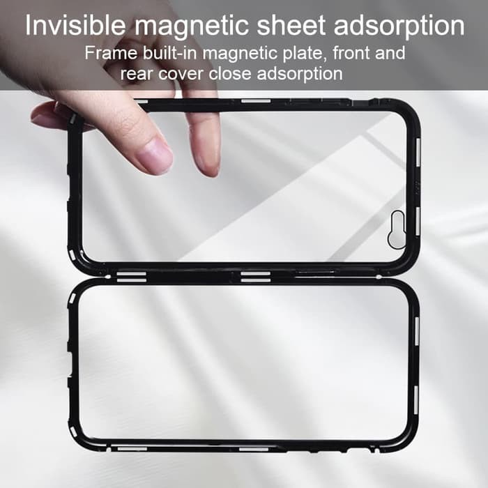 Case Compatible for Samsung A20S S10 plus A50 A50S S7 edge VIVO V15 Z1 PRO OPPO A3S REDMI NOTE 7 Magnetic casing glass