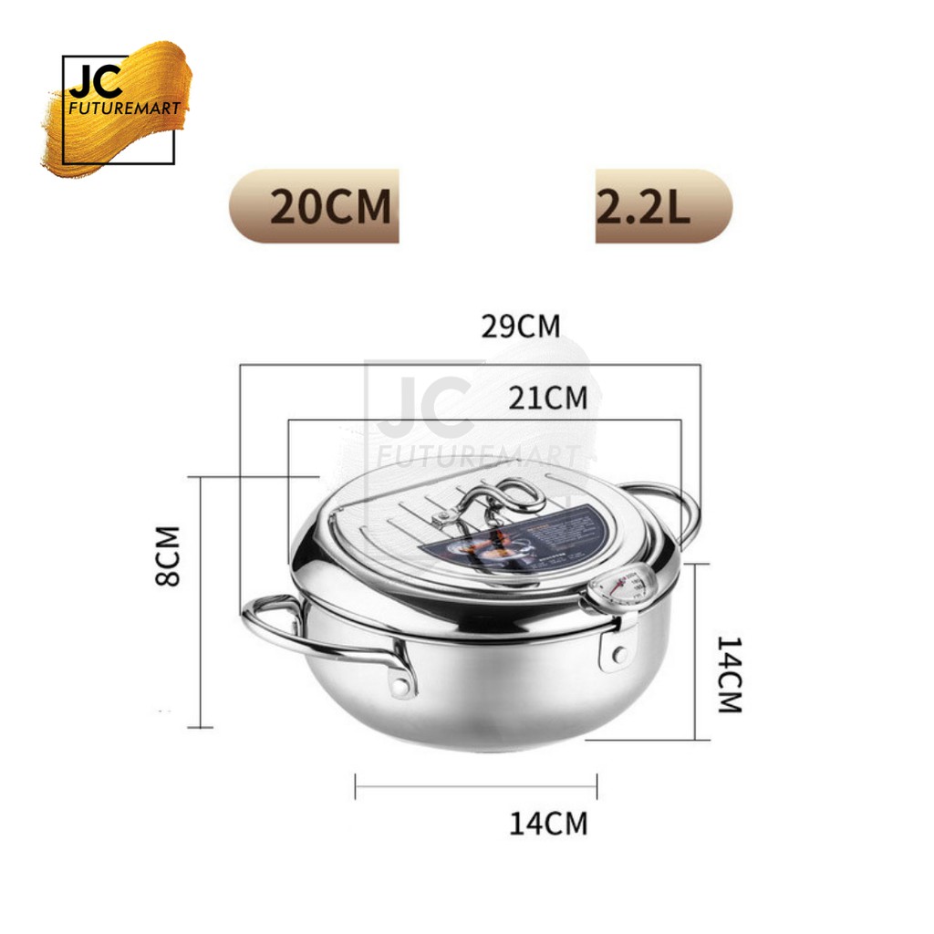 PANCI PENGGORENGAN TERMOMETER | DEEP FRYER POT THERMOMETER