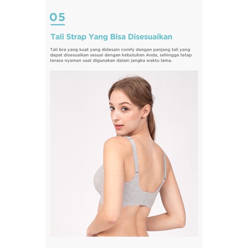MOOIMOM Modal Seam-free Maternity &amp; Nursing Bra B93102 / Bra Menyusui