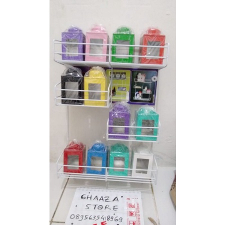 Set Rak+ Kaleng mini/Rak Toples bumbu/Kaleng krupuk jadul mini