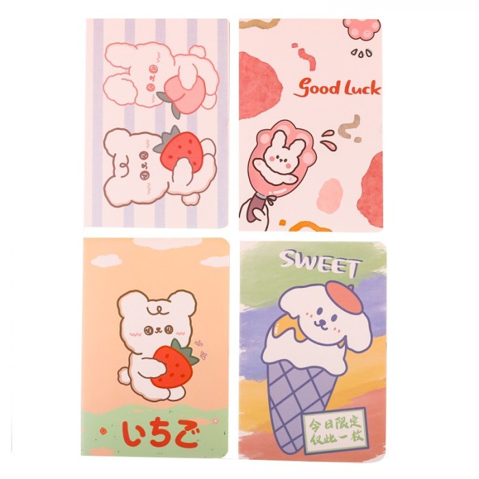 

[RESTOCK] Buku Tulis A5 Motif Poodle Buku Catatan Note Book Round Cut MB0100 - fluffy random