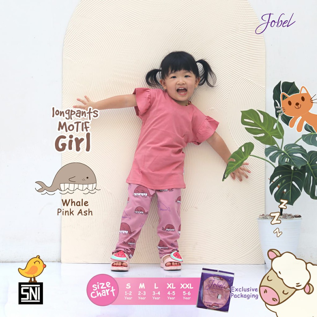 Jobel 1-6 tahun Animal Girls Girl Edition Celana Panjang Bayi Anak Perempuan Longpants by Kazel P100 CBKS