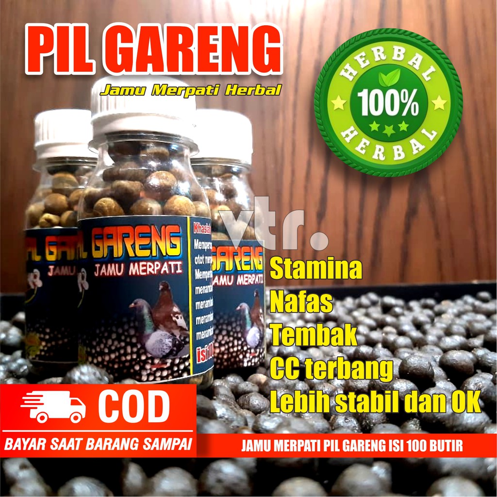 JAMU MERPATI KOLONG DAN BALAP / PIL GARENG 100 BUTIR / JAMU MERPATI KOLONG / JAMU MERPATI BALAP