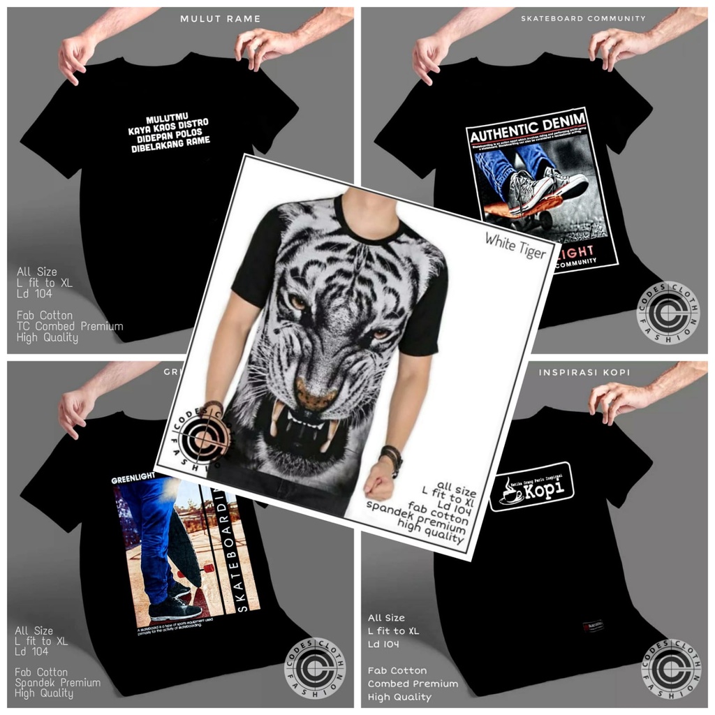 Black Tshirt Kaos Casual Simple True Project