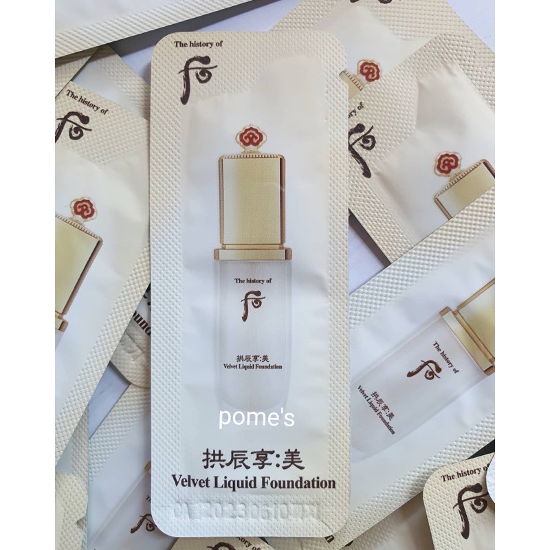 THE HISTORY OF WHOO GONGJINHYANG MI VELVET LIQUID FOUNDATION SPF 30/PA+++ #21