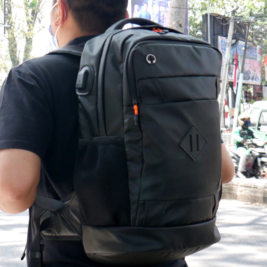 LUXURIOUS BLACK |ManNeedMe x URBAN| Tas Ransel Punggung Pria Tas Backpack ORIGINAL