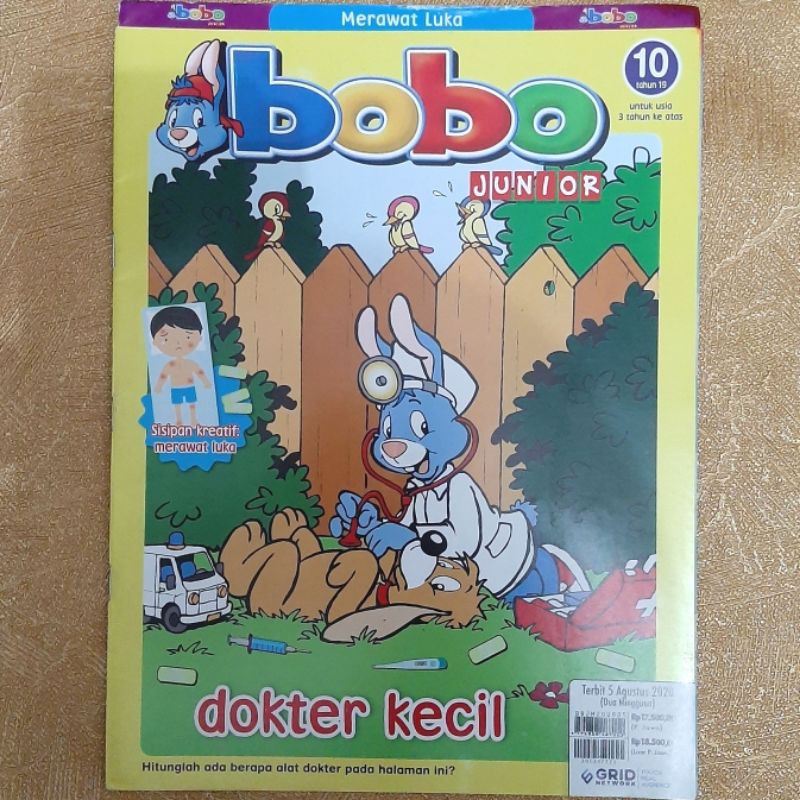 Majalah Anak BOBO JUNIOR 5 Agustus 2020 No 10
