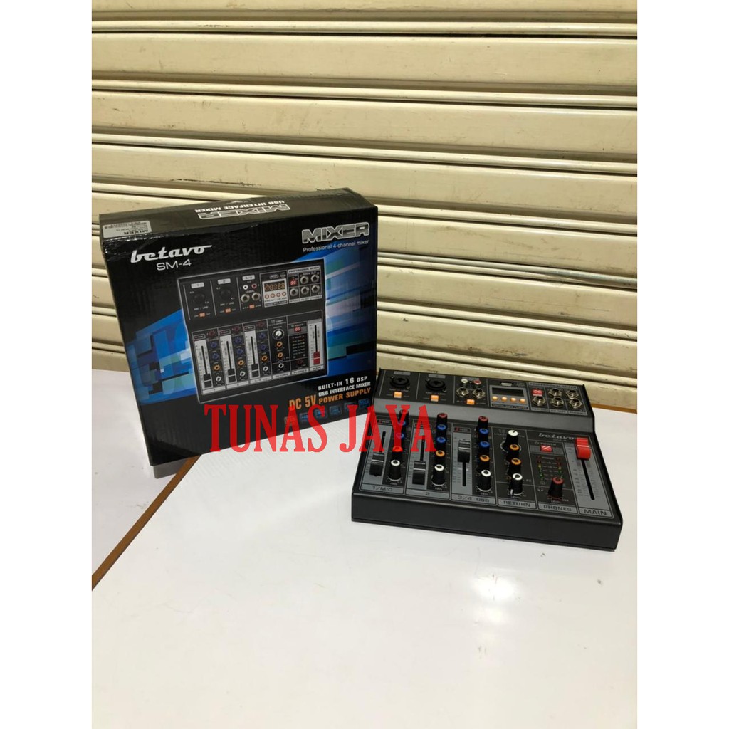Mixer Betavo SM 4 - Mixer Audio 4 channel SM4