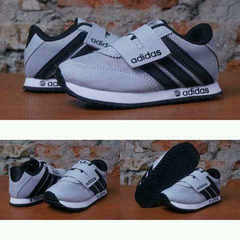 KidsShoes / Sepatu anak ABU LIST HITAM / Sepatu anak sport / Sepatu sneakers