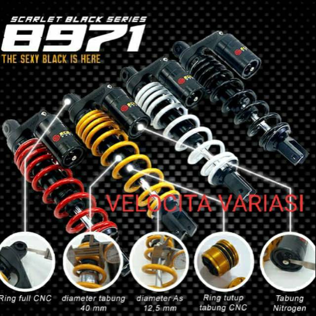 Shock Skok Matic Tabung Atas Scarlet 8971 305 330 mm