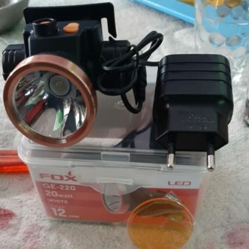 Senter Kepala/Headlamp LED FOX GE-220