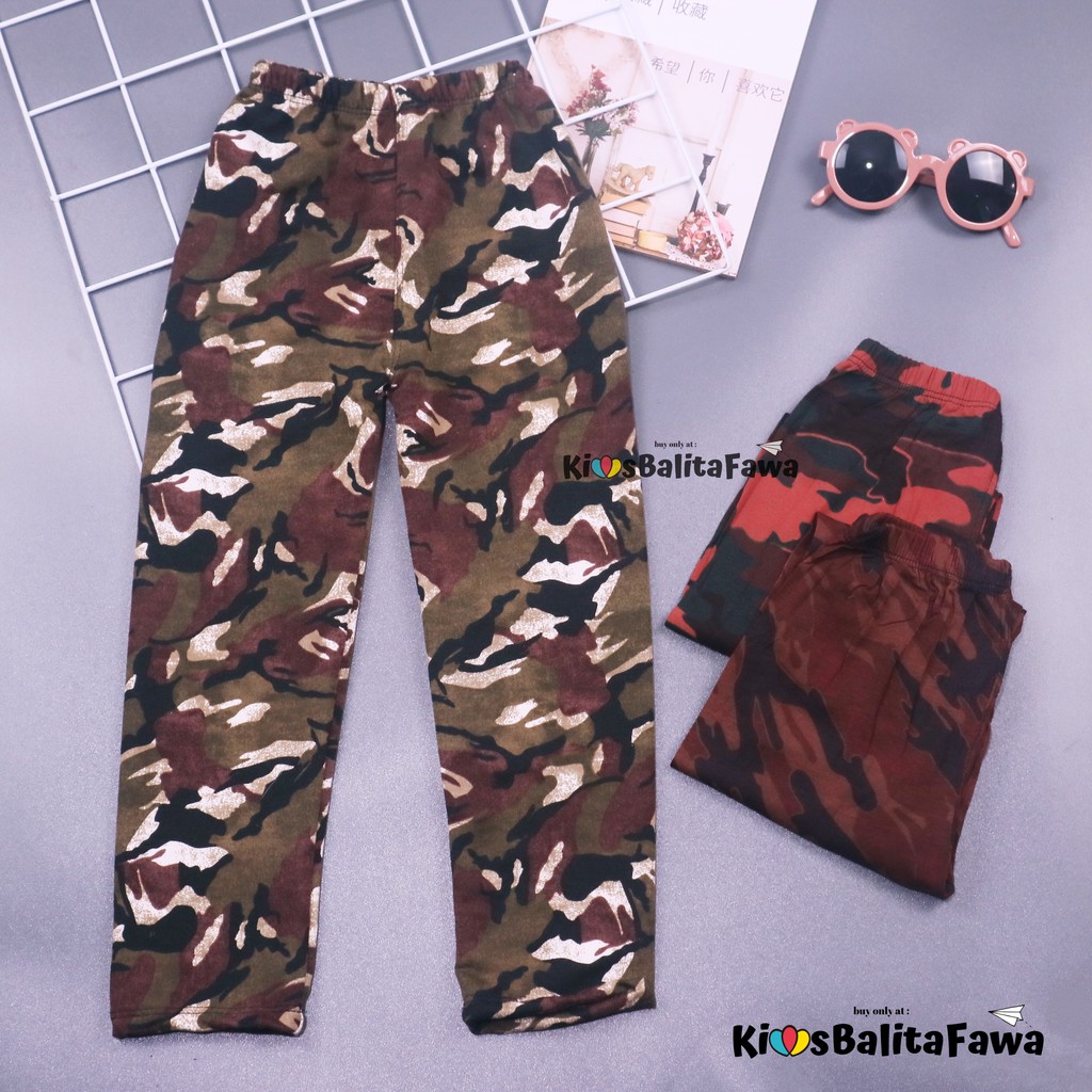 ARMY Pants uk 3-5 tahun / Celana Panjang ABRI Leging Anak Laki Perempuan Bawahan Legging  Adem Murah