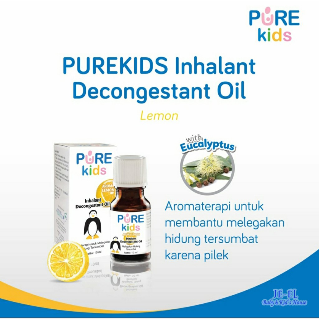 Pure Kids Inhalant Decongestant Oil Pelega Hidung Tersumbat 10 ml