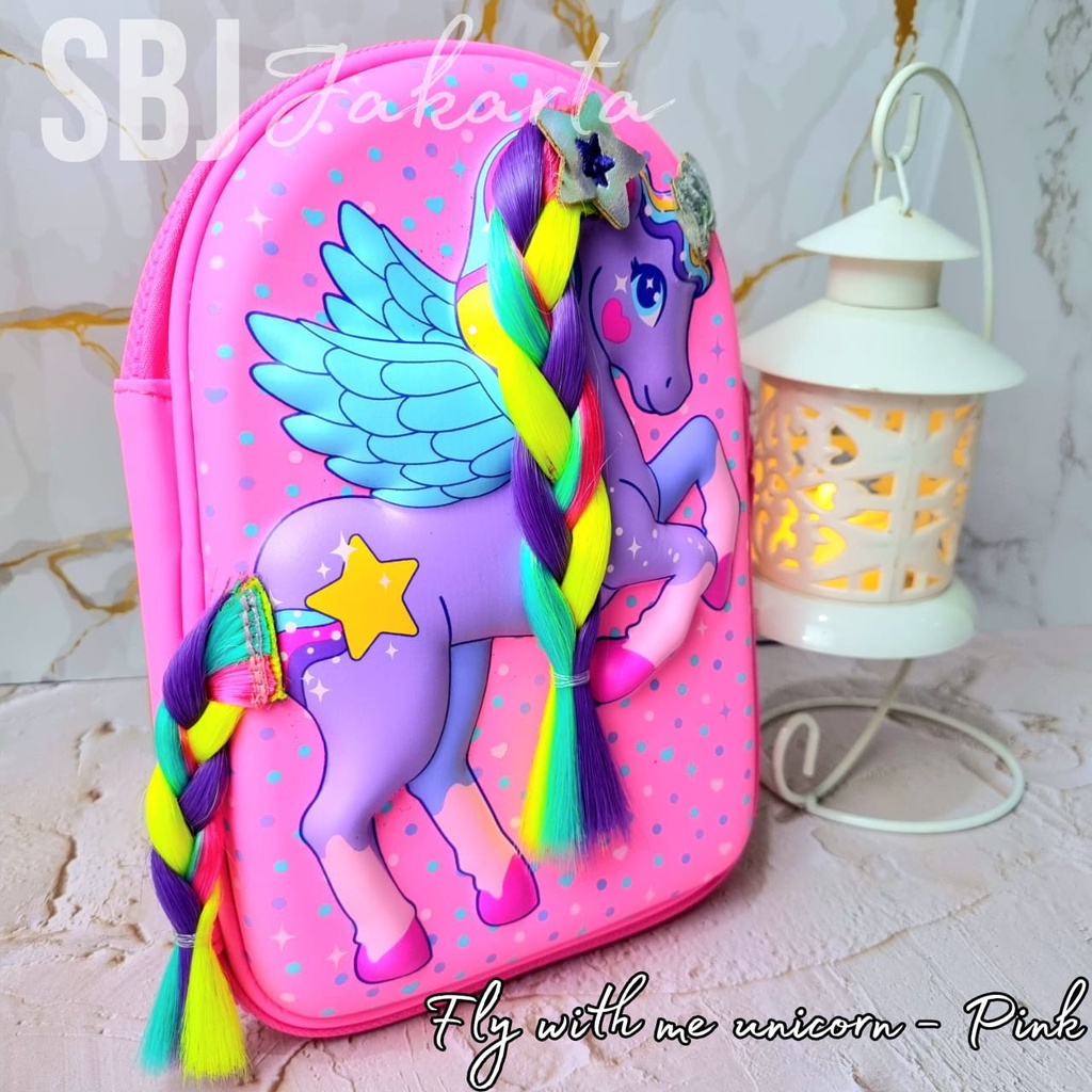 Tempat pensil Kotak Pensil Hardcase 3D EVA Mermaid Dolly Wishes Model seperti Smiggle