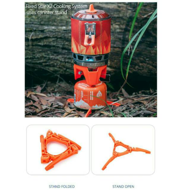 Fire maple braket stand holder penyangga firemaple tabung gas canister ulir kompor ultralight