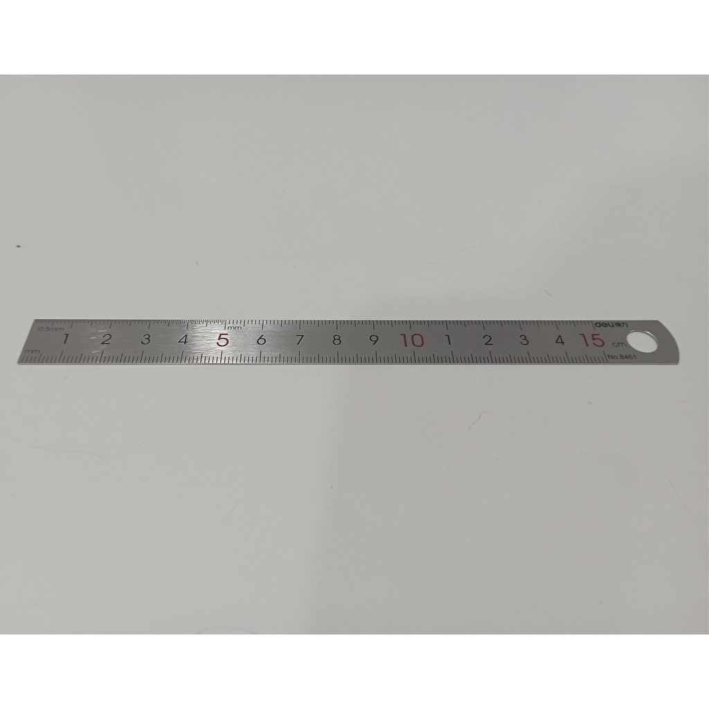 

Penggaris Besi 15 cm Stainless Steel Deli No. 8461