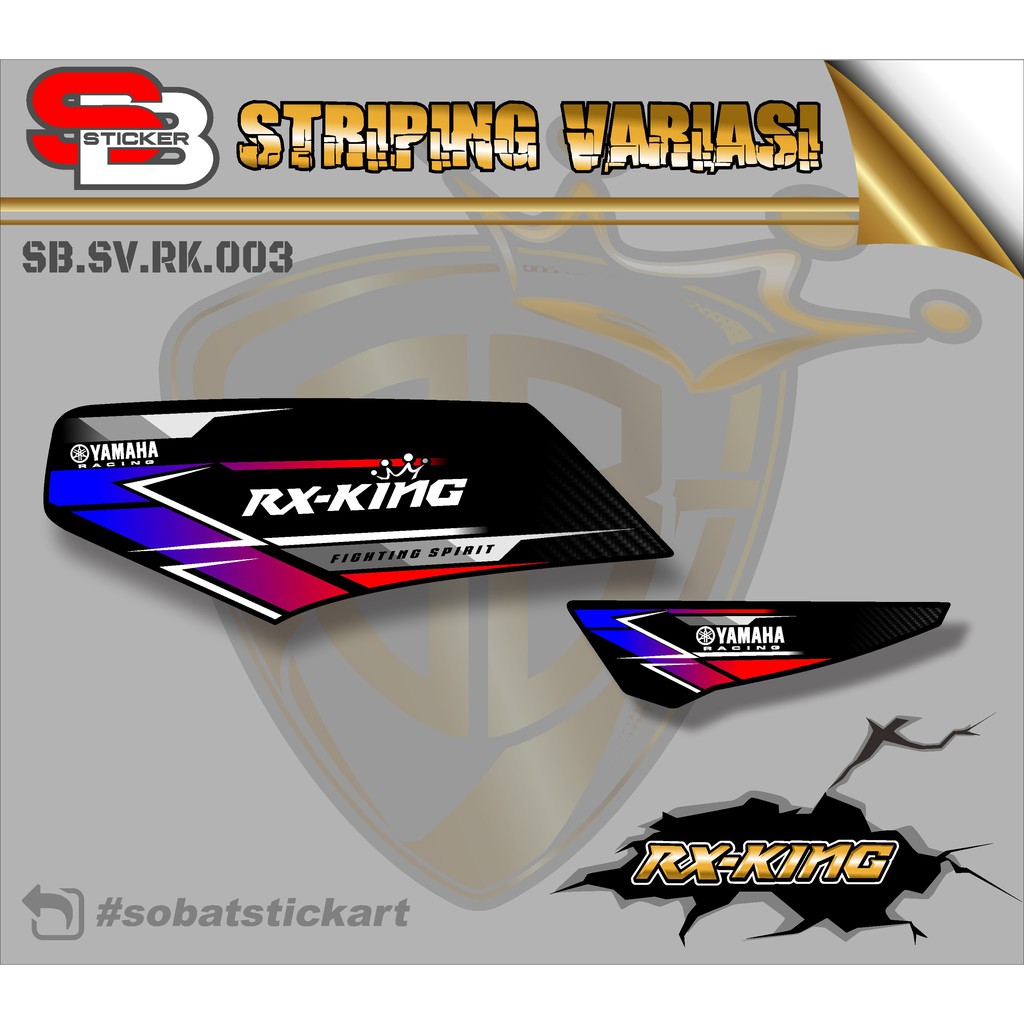 Striping RX KING -  Sticker Striping Variasi list Yamaha RX KING 003