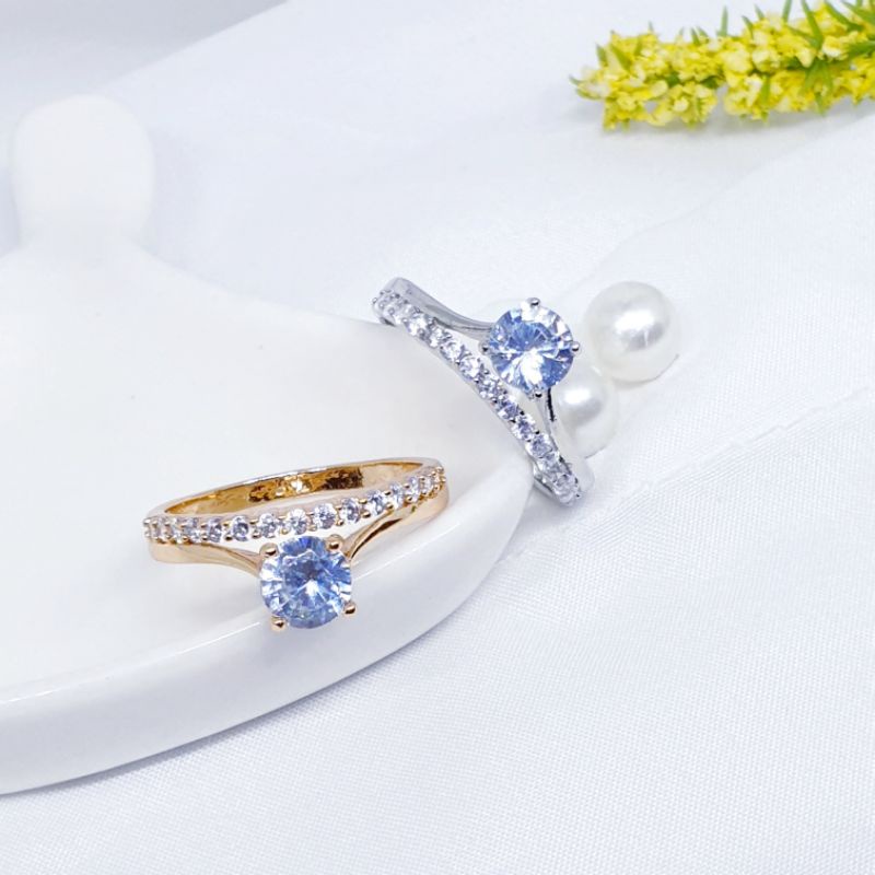 Cincin love NEW fashion permata zircon ♡JC-3♡