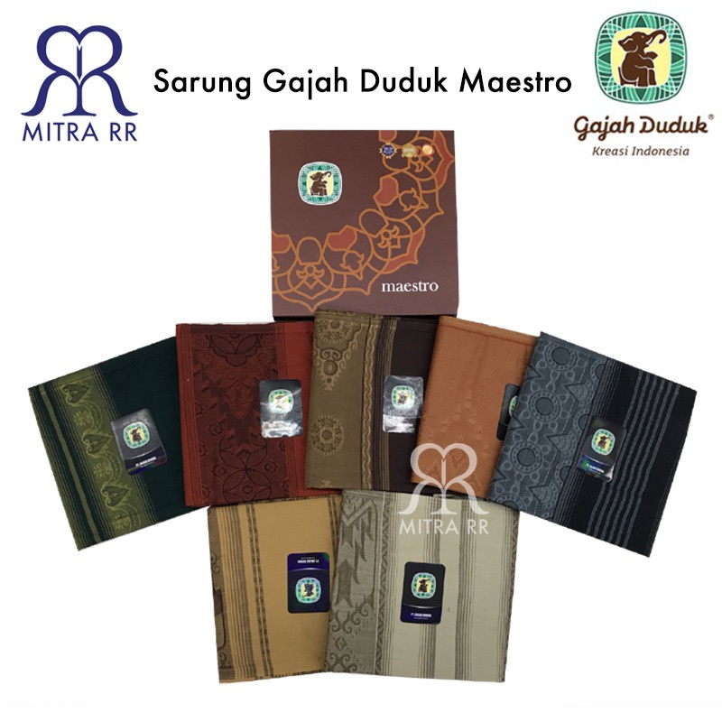 Sarung Gajah Duduk Maestro Sarung Tenun Dewasa Ecer dan Grosir