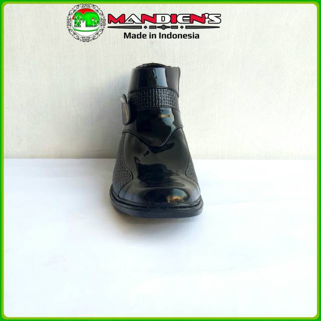 MANDIENS Sepatu Boot Kulit Asli Original BJ.383 PDH Polri MEDALI Export Quality