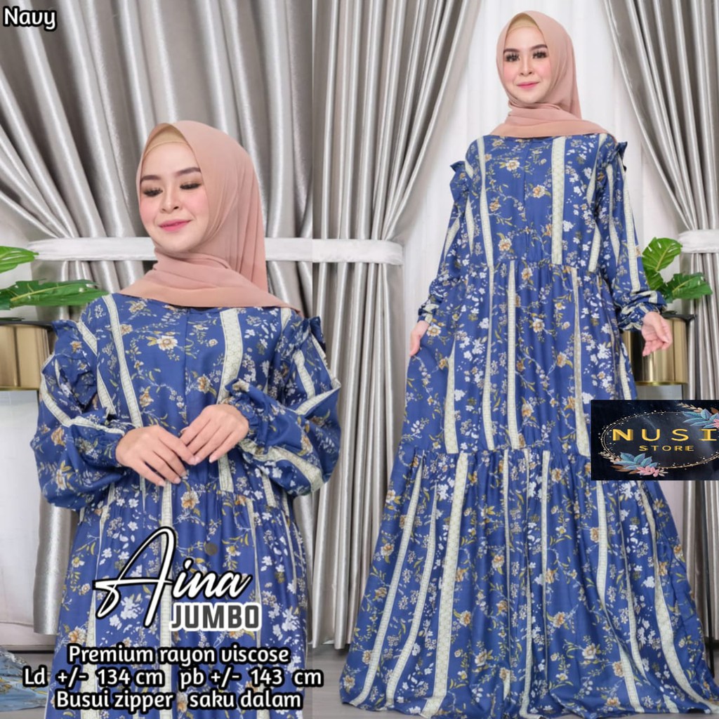 Gamis Aina Jumbo Rayon Viscose