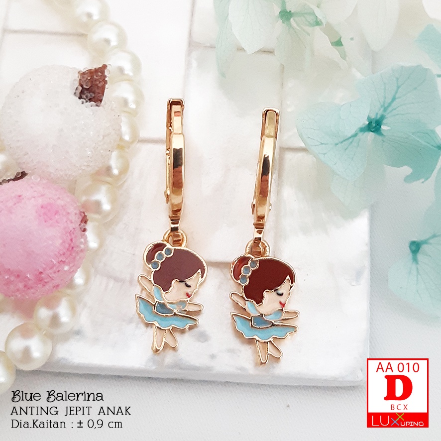 AA 010 Anting Anak Murah Perhiasan Set Anak Lucu Balerina Putri Duyung Mermaid Anting Xuping Anak