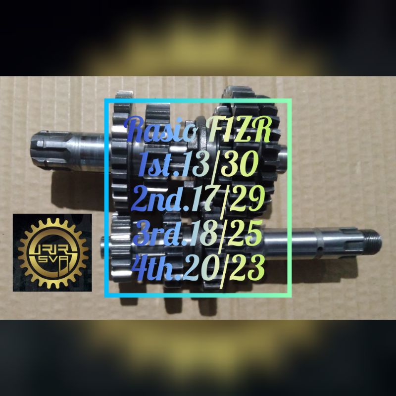 Gigi Rasio Racing F1ZR F1Z R FIZR FISR FORCE 1 F1 Racing Ukuran Gigi 1st.13/30; 2nd.17/29; 3rd.18/25