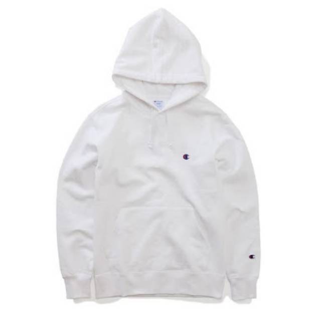 champion logo on sleeve hoodie