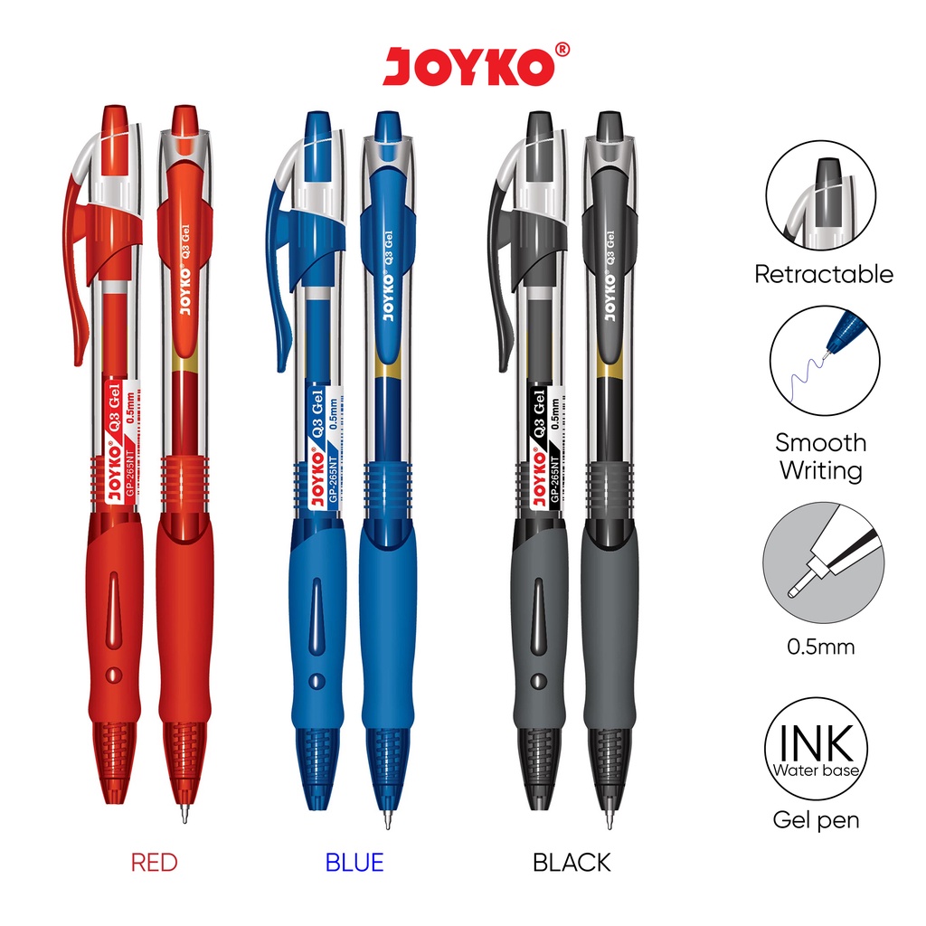 

Gel Pen Pulpen Pena Joyko GP-265NT (Pcs)