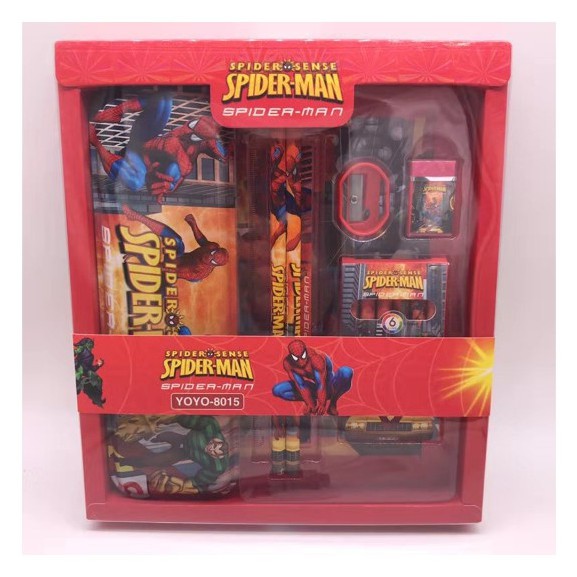 

RB Study Set Stationery Pensil Set Paket Alat Tulis Sekolah Krkter Spiderman/ Frozen/Unicorn 8015