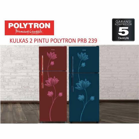 KULKAS POLYTRON PRB239 LEMARI ES PENDINGIN 2PINTU PRB 239 GARANSI 5THN