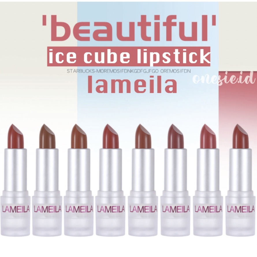 LAMEILA Ice Cube Lipstick Matte Tahan Lama Lipstik 8 Warna LA080